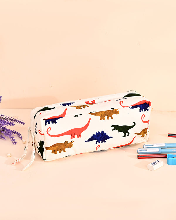 Dino Printed Pencil Pouch