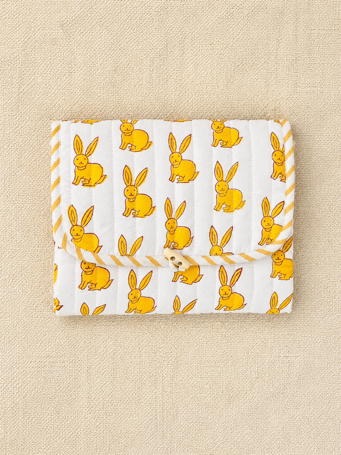 Rabbit Baby Changing Mat | Portable Waterproof Changing Pad | Nursery Essential