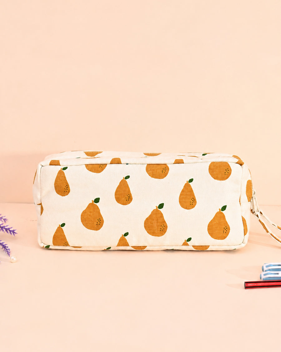 Yellow Pear Pencil Pouch