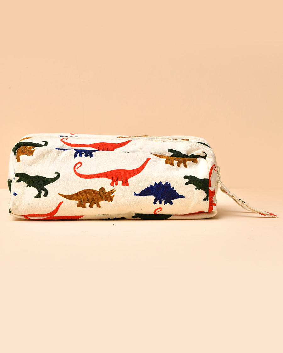 Dino Printed Pencil Pouch