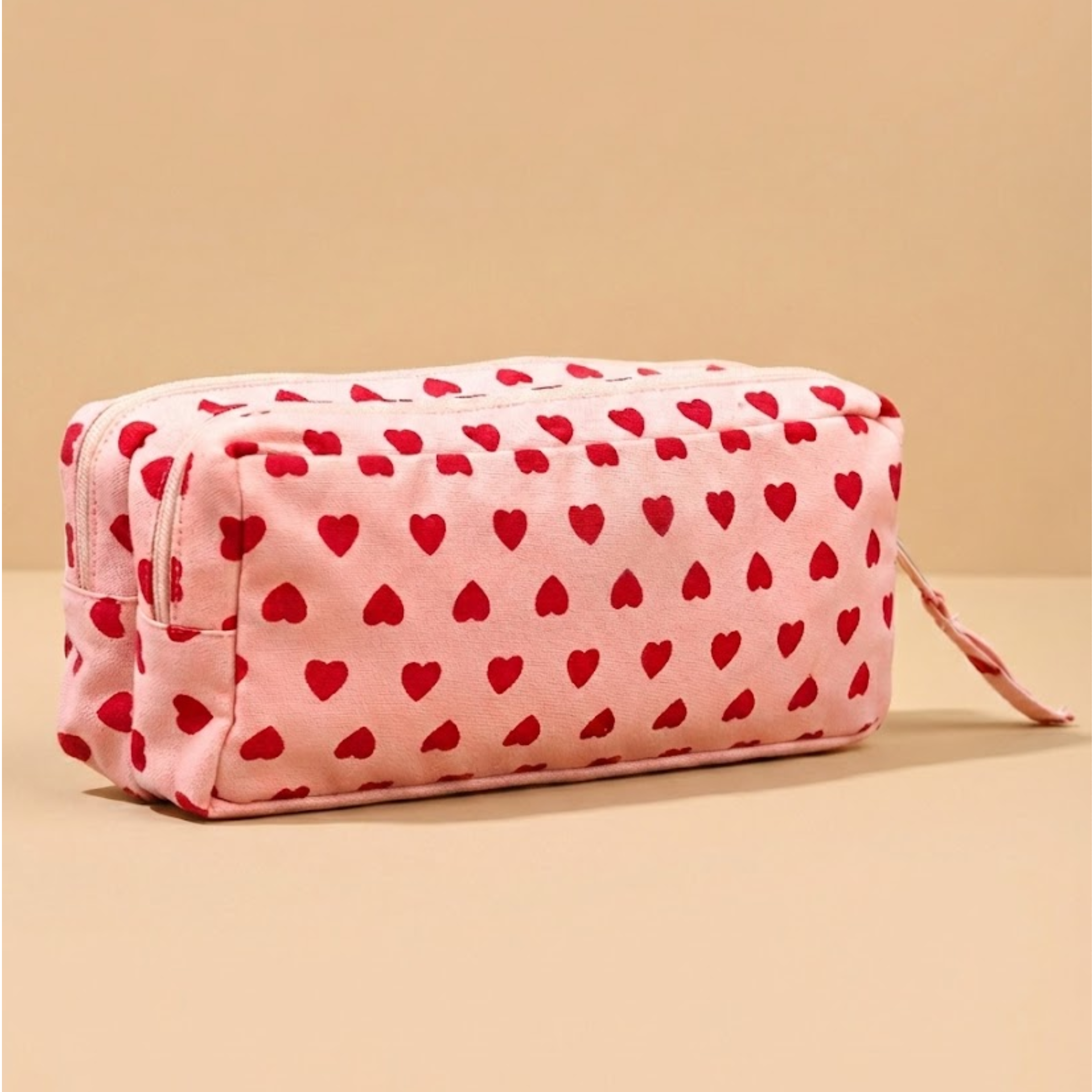 Pink Heart Pencil Pouch